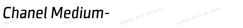Chanel Medium字体转换